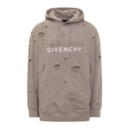 Edgy Hole Hoodie Givenchy , Beige , Heren