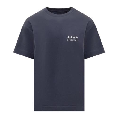 Standaard Korte Mouw T-shirts Givenchy , Blue , Heren