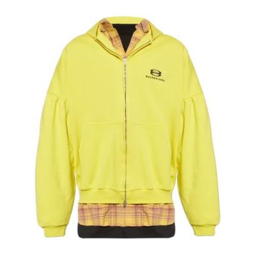 Gelaagde hoodie Balenciaga , Yellow , Heren