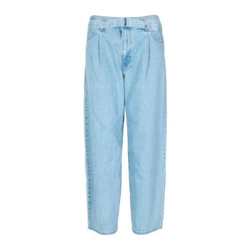 Lichte Denim Baggy Jeans met Zakken Levi's , Blue , Dames
