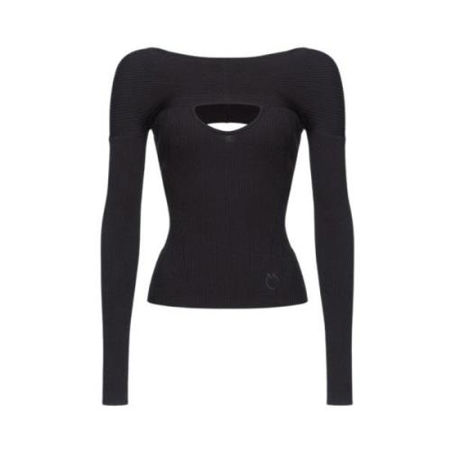 Zwarte Sweaters voor Vrouwen Pinko , Black , Dames