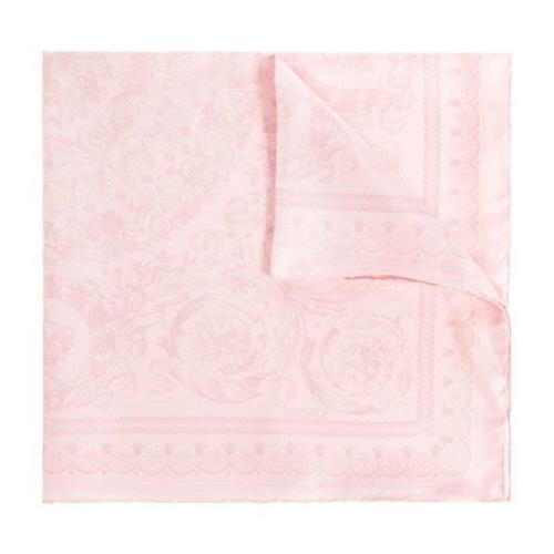 Zijden sjaal Versace , Pink , Unisex