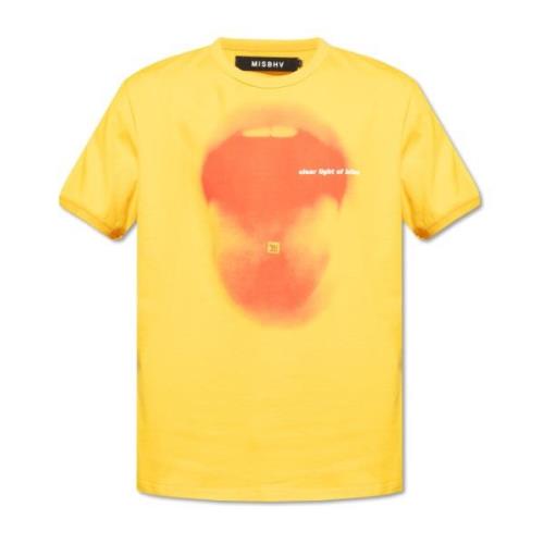Bedrukt T-shirt Misbhv , Yellow , Heren