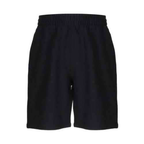 Zwarte Katoenen Shorts Burberry , Black , Heren