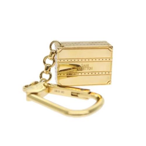Pre-owned Metal key-holders Louis Vuitton Vintage , Yellow , Unisex