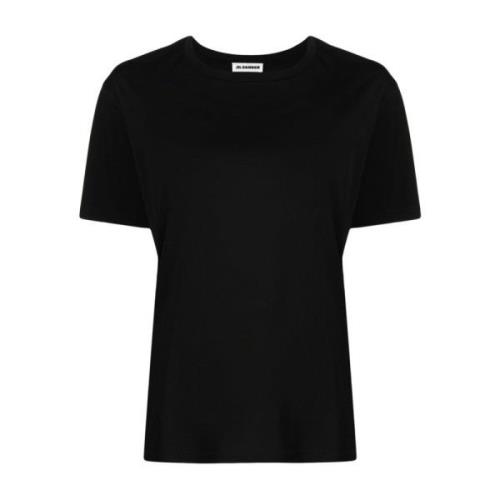 Zwarte T-shirts en Polos Jil Sander , Black , Dames