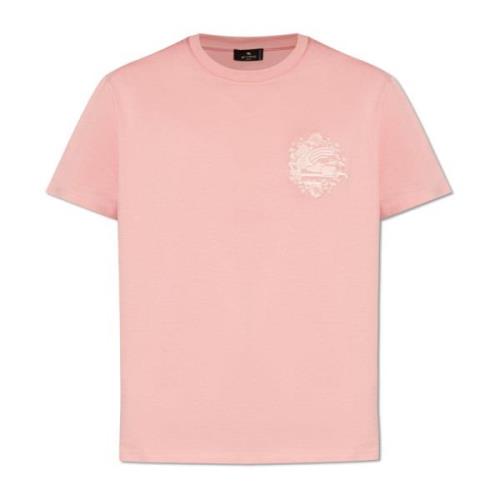T-shirt met logo Etro , Pink , Dames