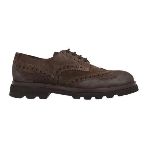 Eigentijdse Suède Veterschoenen Doucal's , Brown , Heren