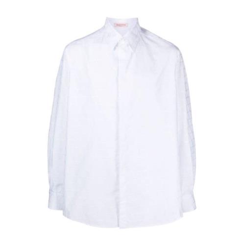 Optische Witte VLogo Shirt Valentino , White , Heren