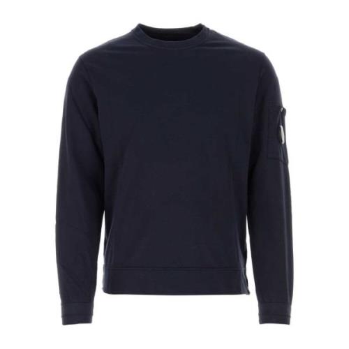 Midnight Blue Katoenen Sweatshirt C.p. Company , Blue , Heren