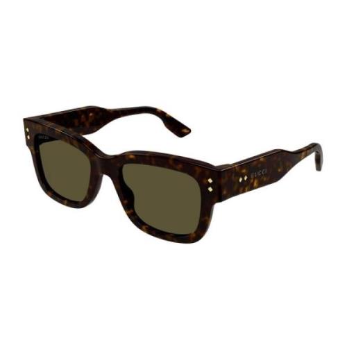 Green Lens Gg1217S Sunglasses Gucci , Brown , Unisex