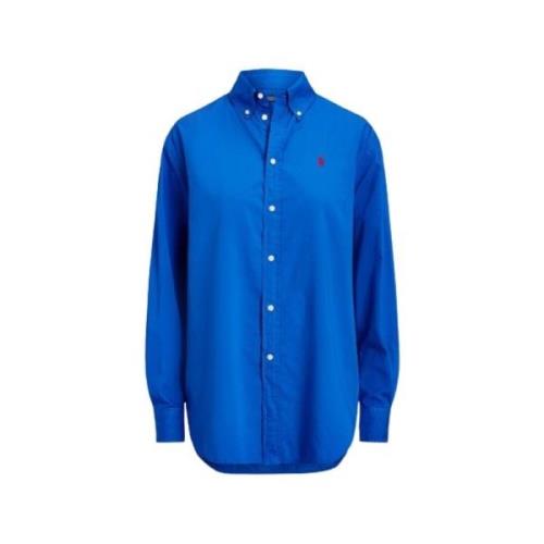 Casual katoenen overhemd met geborduurd logo Polo Ralph Lauren , Blue ...
