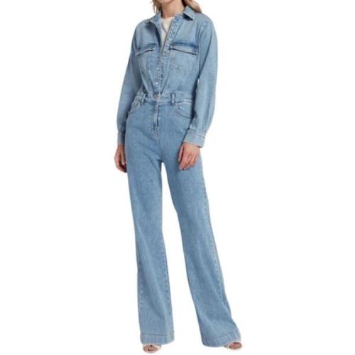 Lucht Jumpsuit 7 For All Mankind , Blue , Dames