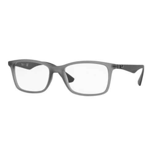 Stijlvolle grijze matte plastic bril Ray-Ban , Gray , Heren