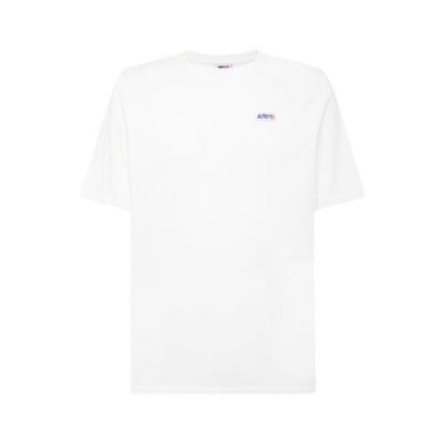 Iconisch T-shirt met korte mouwen en ronde hals Autry , White , Heren