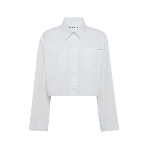 Klassieke Poplin Katoenen Overhemd Remain Birger Christensen , White ,...