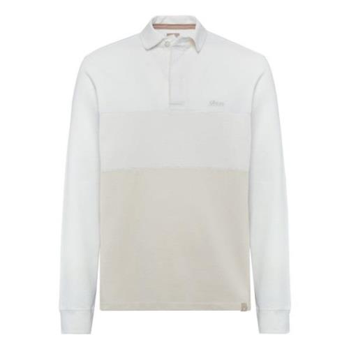 Katoenen poloshirt van Milano Boggi Milano , Beige , Heren