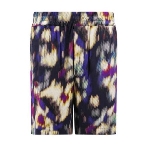Multicolor Shorts met Elastische Tailleband Isabel Marant , Multicolor...