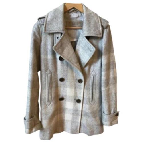 Pre-owned Cotton outerwear Burberry Vintage , Gray , Dames