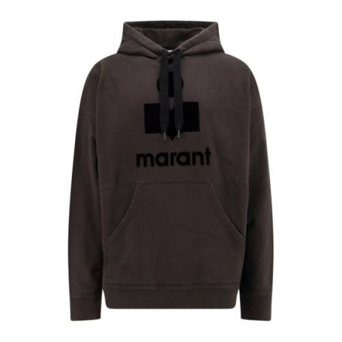 Zwarte hoodie met kangoeroezak Isabel Marant , Black , Heren