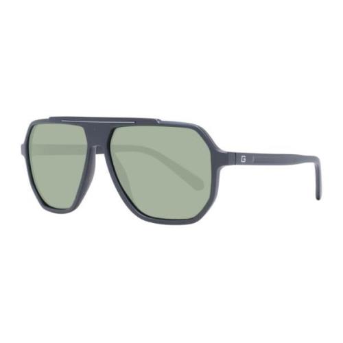 Zwarte Aviator Zonnebril voor Heren Guess , Black , Heren