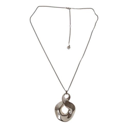 Antil Twisted Ketting Alexander McQueen , Gray , Dames