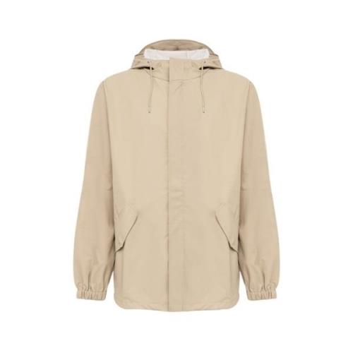 Essential Aesthetics Korte Fishtail Parka Jas Rains , Beige , Heren