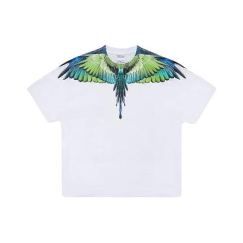 Wings Basic T-Shirt Marcelo Burlon , White , Heren