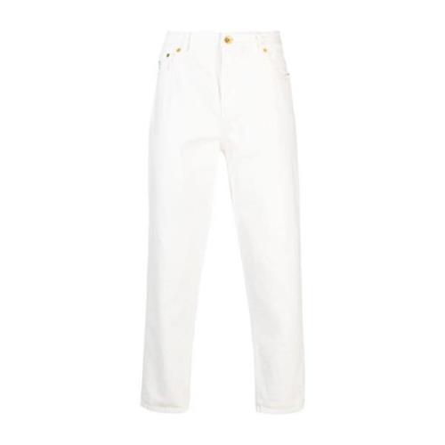 Klassieke Straight Leg Jeans Brunello Cucinelli , White , Heren