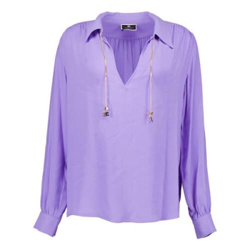 Paarse Blouses Elisabetta Franchi , Purple , Dames