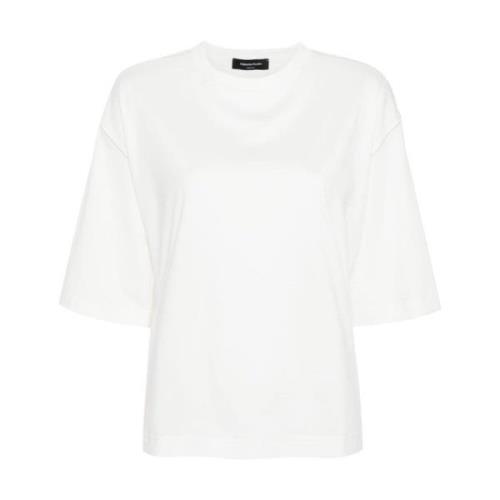 Witte Katoenen T-shirts en Polos met Kettingdetail Fabiana Filippi , W...