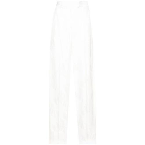 Logo Broek in Wit The Attico , White , Dames