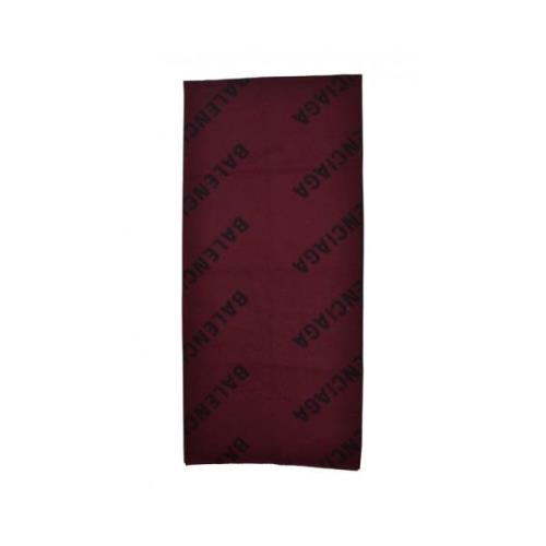 Tweekleurige zwarte en bordeauxrode sjaal Balenciaga , Red , Heren