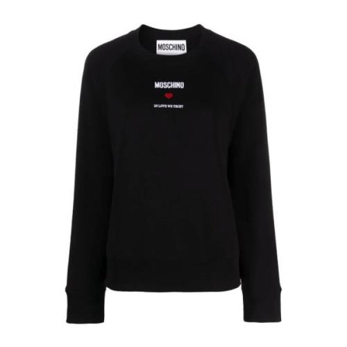 1555 Sweatshirt Moschino , Black , Dames