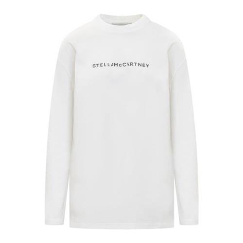 Logo Print Longsleeve T-shirt Stella McCartney , White , Dames