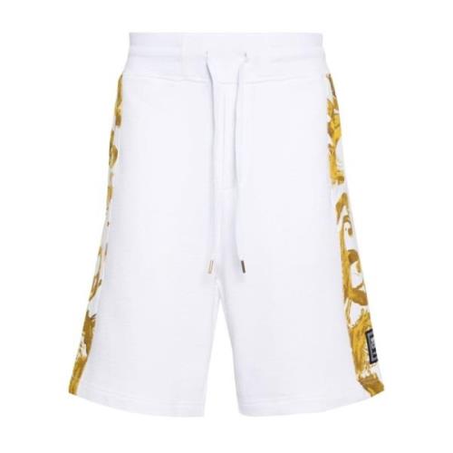Witte Herenshorts Ss24 Versace Jeans Couture , White , Heren