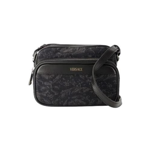 Canvas shoulder-bags Versace , Black , Dames