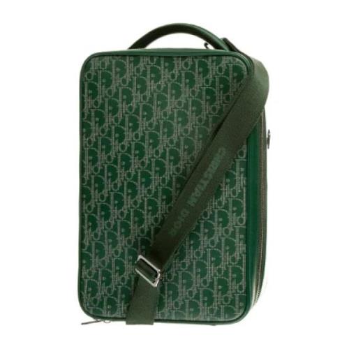 Pre-owned Leather backpacks Dior Vintage , Green , Heren