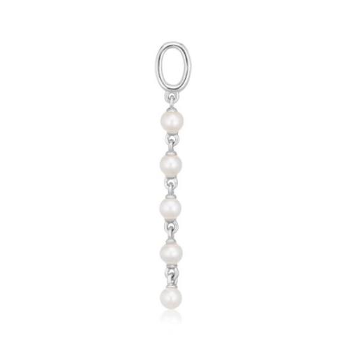 Parel Hoop Charm Oorbellen Sif Jakobs Jewellery , Gray , Dames