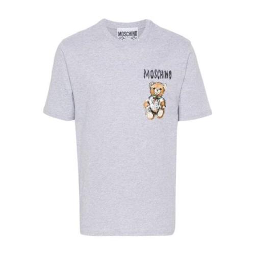 Grijze Teddy Bear T-shirts en Polos Moschino , Gray , Heren