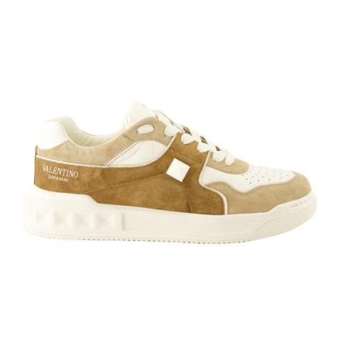 One Stud Veterschoenen Valentino Garavani , Beige , Heren