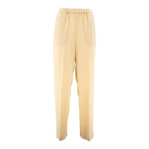 Broek met hoge taille en rechte pijpen Fabiana Filippi , Yellow , Dame...