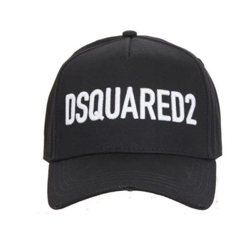 Logo Baseballpet Dsquared2 , Black , Unisex