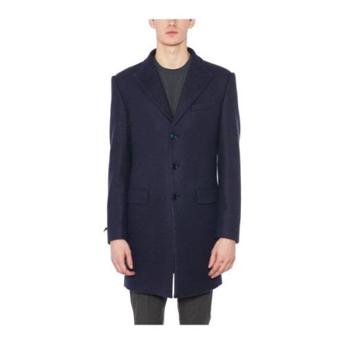 Stijlvolle Single-Breasted Coat Upgrade Daniele Alessandrini , Blue , ...