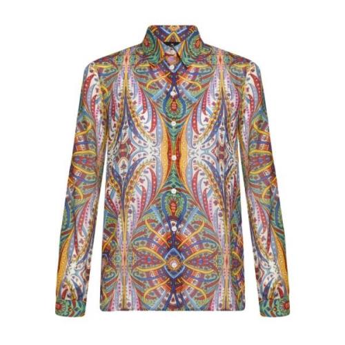 MultiColour Paisley Print Overhemd Etro , Multicolor , Dames