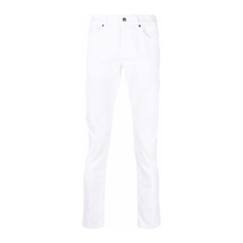 Klassieke Straight Jeans Dondup , White , Heren