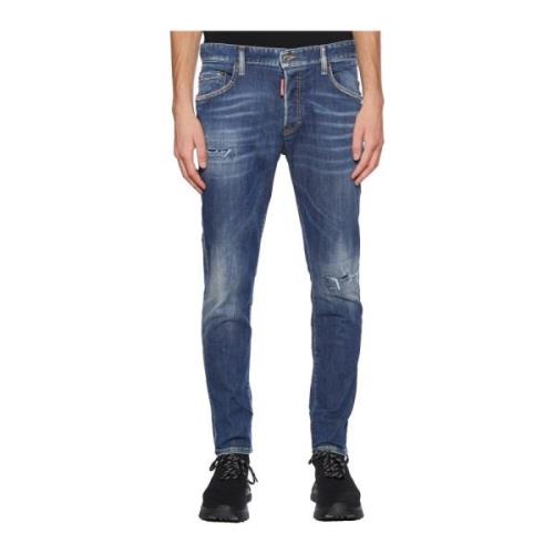 Skater Icon Slim-fit Jeans Dsquared2 , Blue , Heren