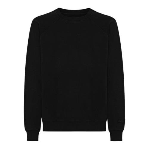 Zwarte Jersey Crew Neck Sweatshirt Philippe Model , Black , Heren