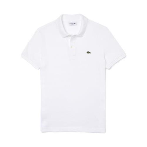 Slim Fit Polo Lacoste , White , Heren