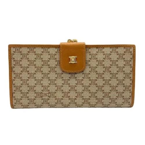 Pre-owned Canvas wallets Celine Vintage , Beige , Dames